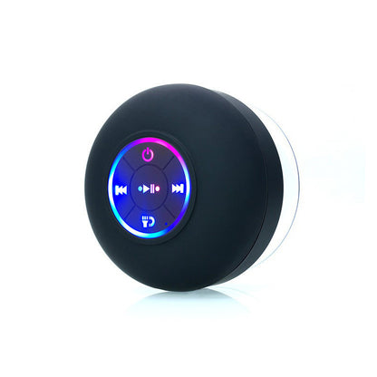 Big Suction Cup Waterproof Bluetooth Speaker LED Light Emitting